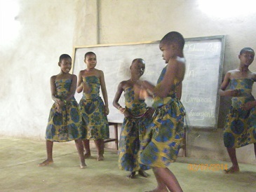 2014 Form one students performing on Mother Tongue Day